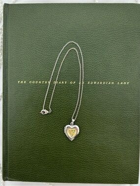 Vintage 925 Heart Locket Necklace with Four Leaf Clover Inside